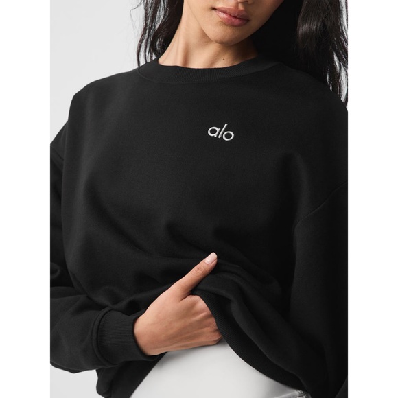ALO Yoga Tops - ALO Black Accolade Crewneck Sweatshirt M